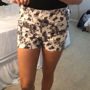 spandex like floral shorts